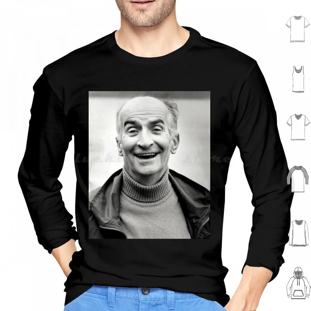 Толстовки Louis De Funes с длинным рукавом Луис де фунс неин о Мэн дох Дон уорс