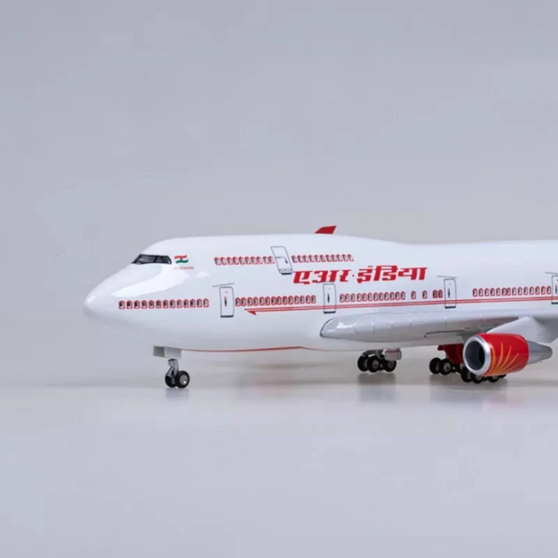 47 см Air India Боинг 747 Коллекционная модель самолета со стандартными колесами для
