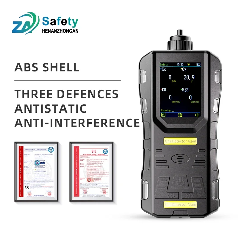 Multi H2S LEL Детектор кислородного газа Ручной измеритель ВАК Портативный детектор