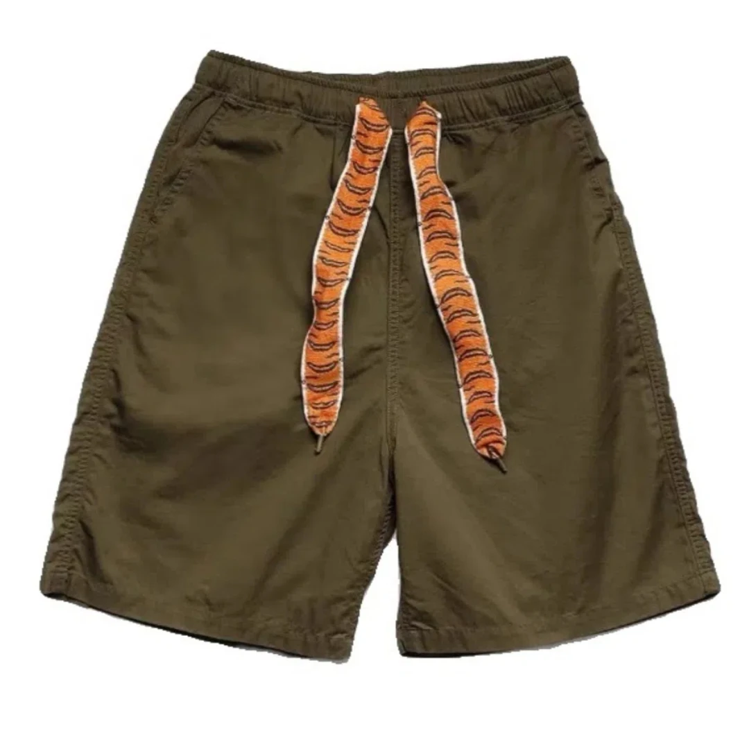 24ss High Street KAPITAL винтажные повседневные шорты с тигровым узором и эластичным