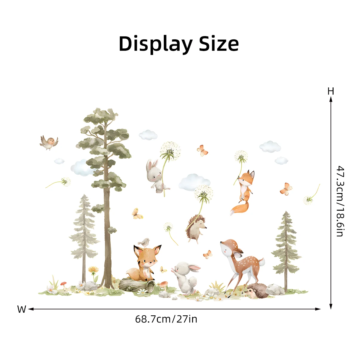 Наклейки на стену с тематикой животных