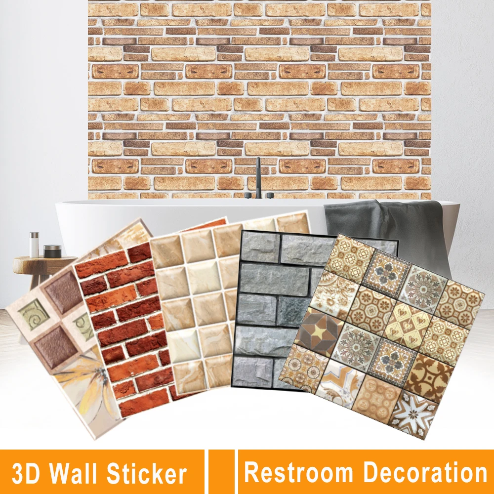 

30*30cm Wall Paper Waterproof PVC Wall Sticker used for Home Decor Kids Room Kitchen Roof Ceiling Background autocollants muraux