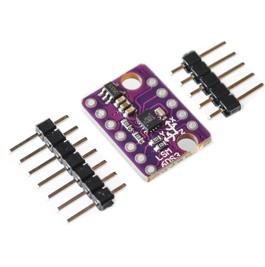 

GY-LSM6DS3 LSM6DS3 Accelerometer Gyro Embedded Digital Temperature Sensor Module SPI IIC I2C Interface Module 8kb FIFO Buffer 5V