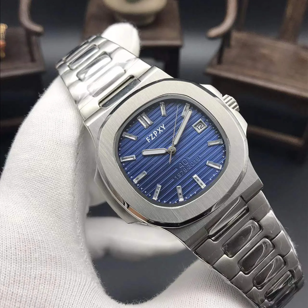 

Часы наручные PH05 Мужские автоматические, брендовые Классические Автоматические механические из нержавеющей стали с сапфировым стеклом, 904L, AAA