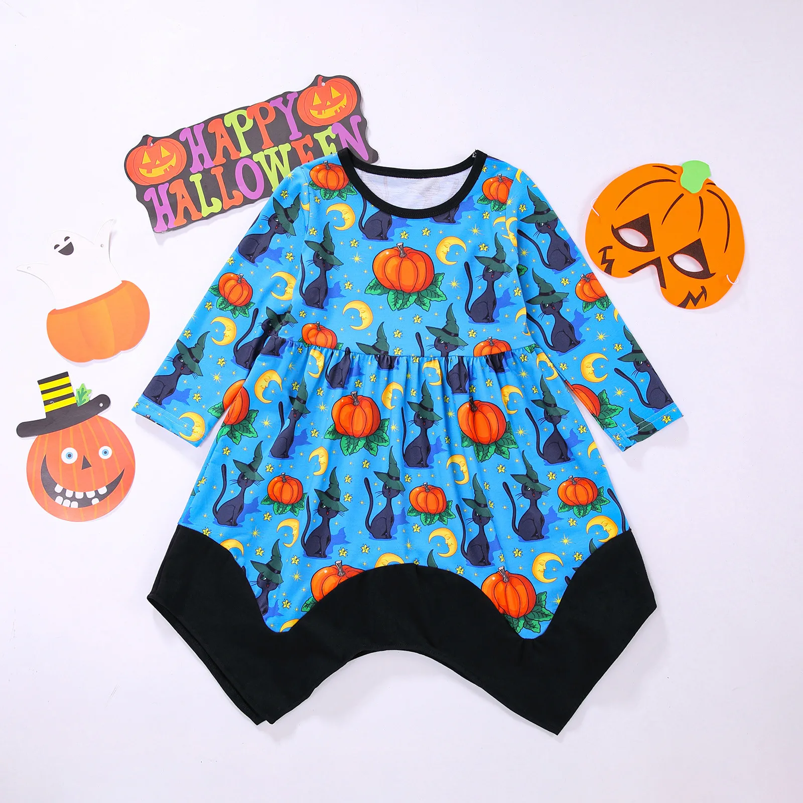 

Summer Dress under 10 Toddler Kids Girls Infant Long Sleeve Cartoon Halloween Pumpkins Prints Princess Flower Girl 4t Dress