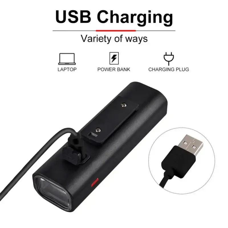 Зарядный велосипедный фонарь Type-C передний фара сверхлегкий фонарик 200 400 600 800 1000