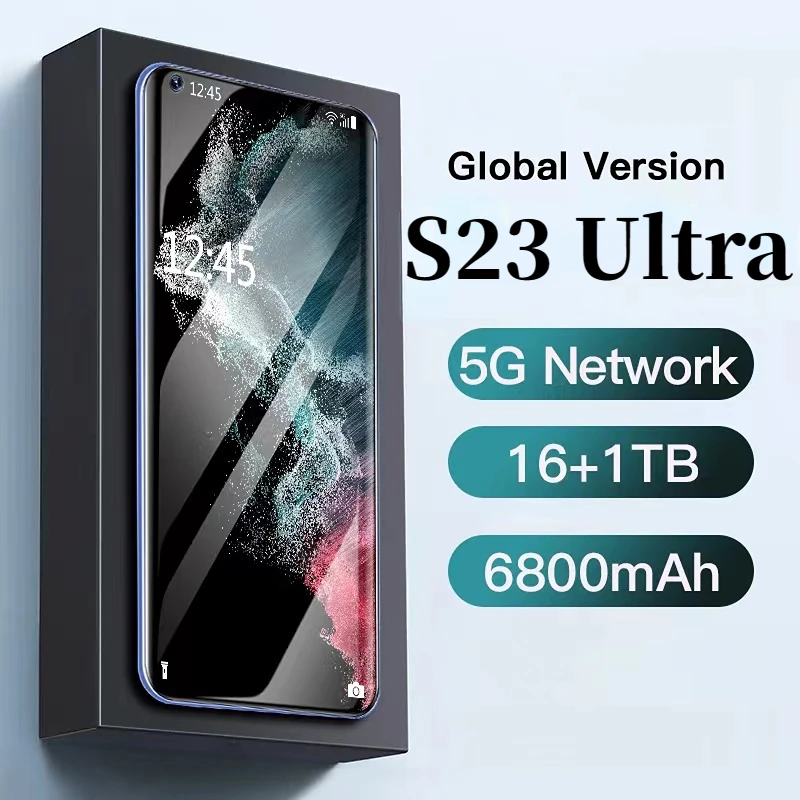 

Смартфон S23 Ultra, 6,8 дюйма, 4G, 6800 мАч