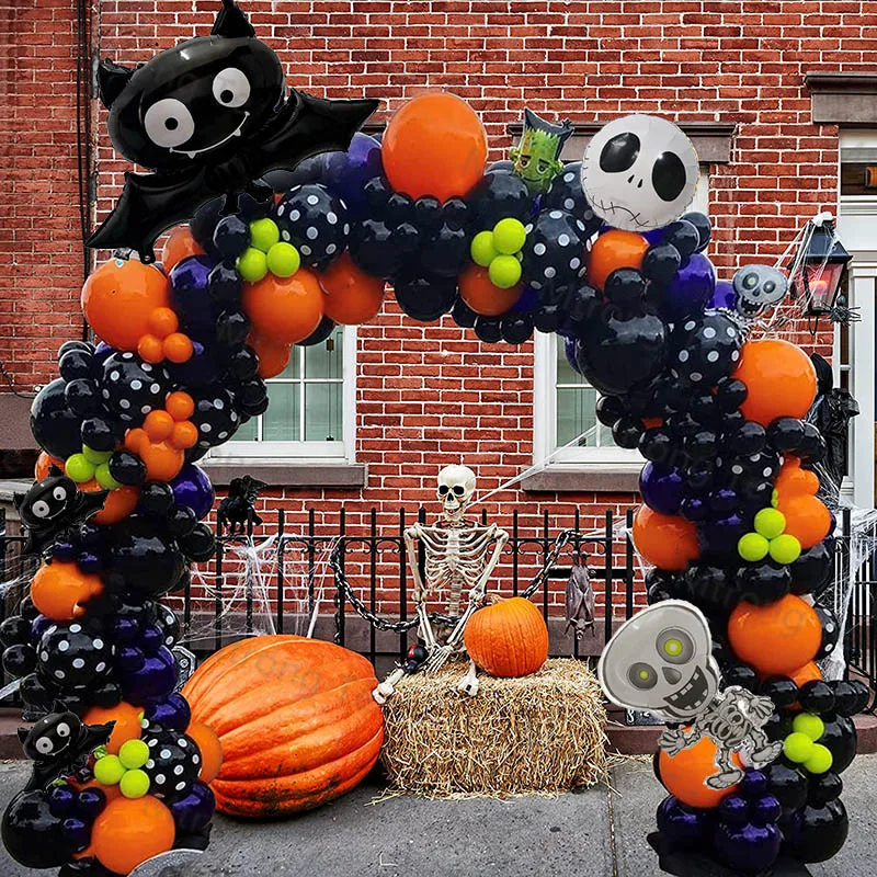 

Halloween Balloon Pumpkin Ghost Balloons Halloween Garland Arch Kit Decorations Spider Balloons Inflatable Toys Globos Supplies