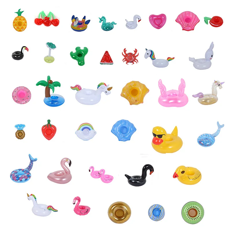 

Lovely Unicorn Flamingo Drink Holder Swimming Pool Float Bathing Pool Toy Party Decoration Bar Coasters Water Sports Swim Access