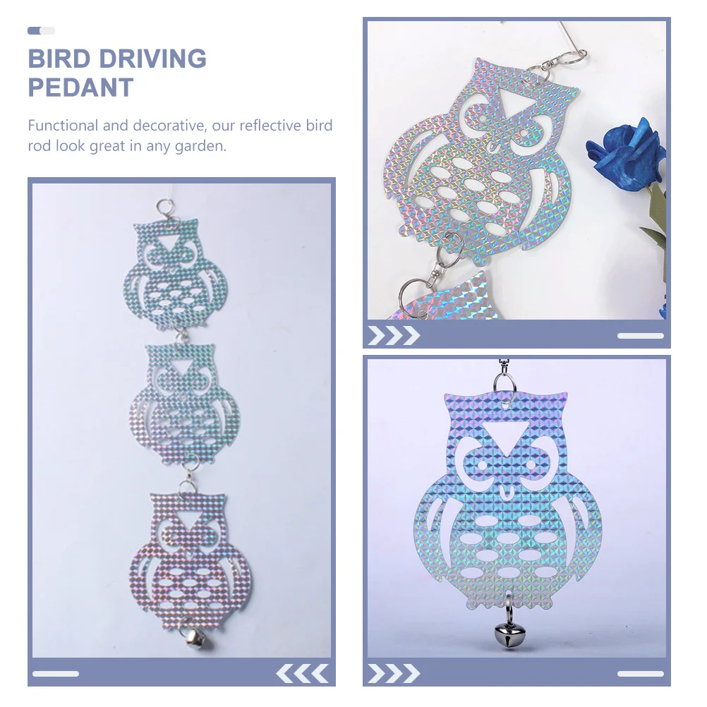 Контроль птиц сдерживание в форме совы подвесные нежные садовые светоотражающие