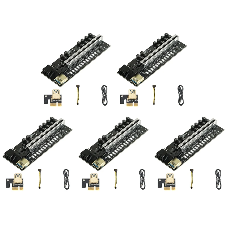 

VER018S PCIE Riser Card PCIE 1X To 16X Extender Riser Card USB 3.0 Graphics Card Extension Cable For Mining Miner