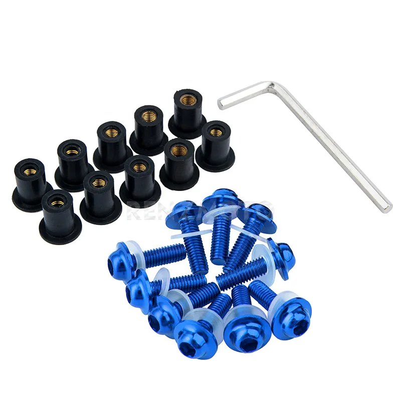 

10pcs Motorcycle Fairing Screw Fastener Nut For HONDA hornet CB1000R CB 1000R