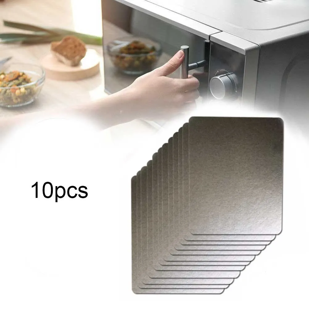 

10pcs Mica Plate Mica Sheet Universal Microwave mica sheet Parts Oven Appliance Waveguide Cover Repairing Part 12x15cm