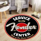 Круглые коврики Fender для гитары, скальные напольные коврики, украшение для спальни, напольные коврики, дверные коврики, декоративный стул, коврики