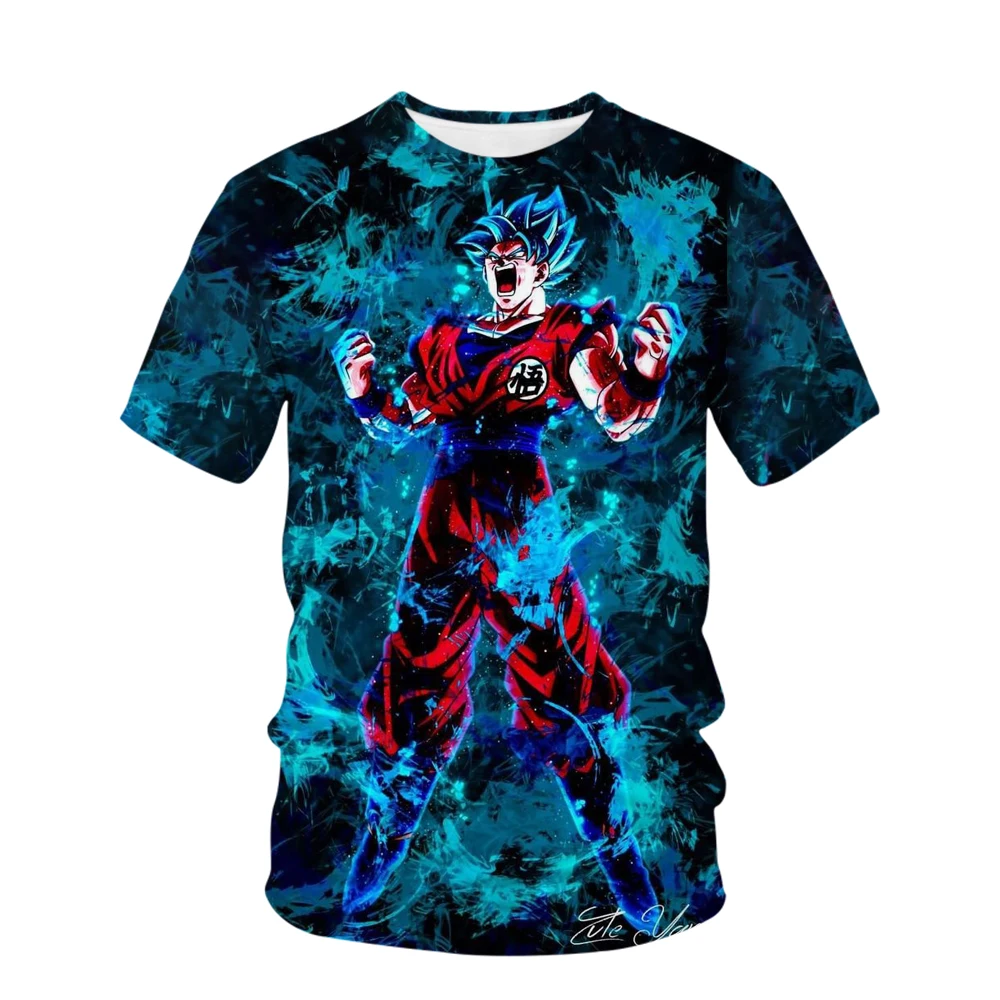 

Футболка Dragon Ball z детская с коротким рукавом и круглым вырезом