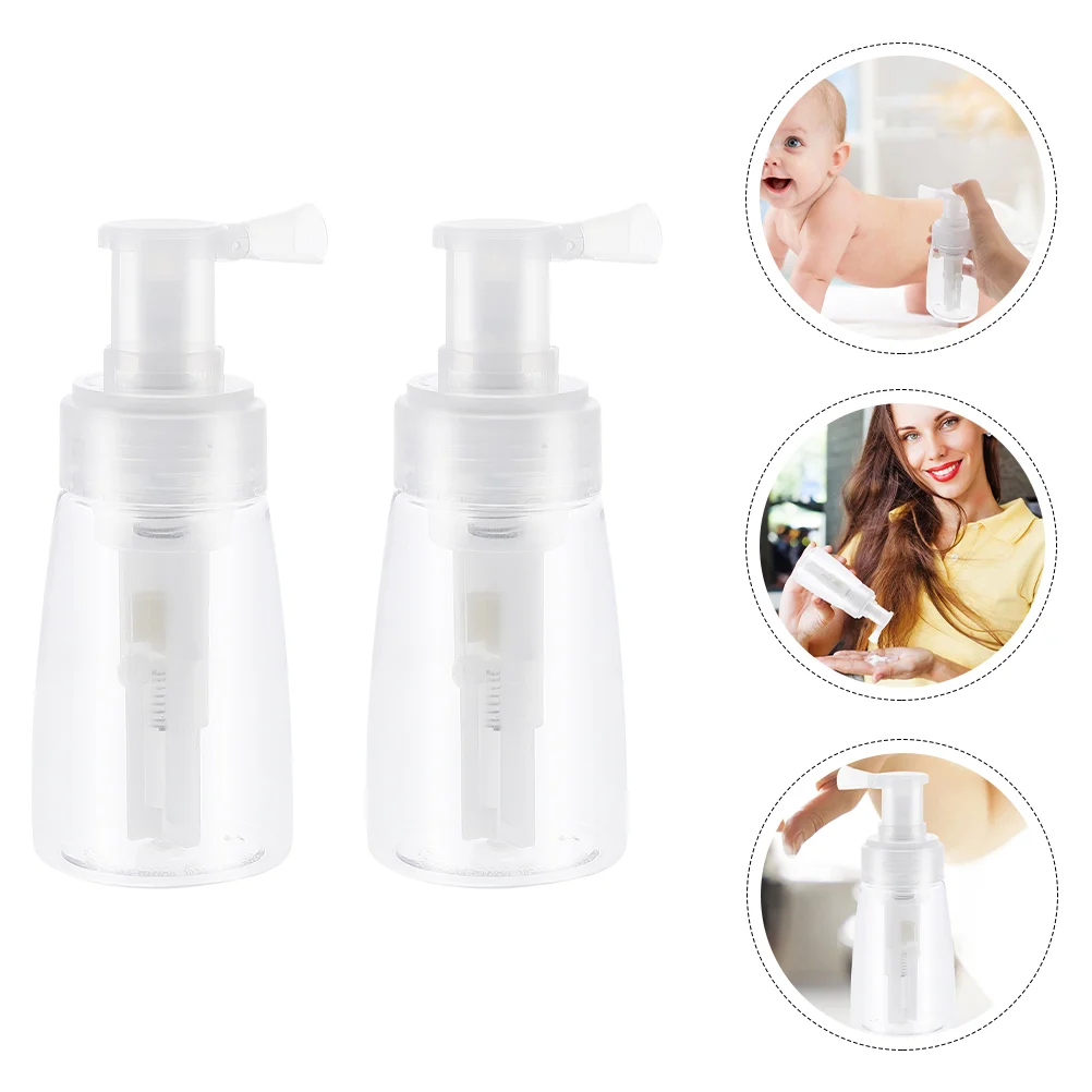 

2PCS Plastic Powder Bottles Dispensers Barbershop Accessories Hair Spray Containers