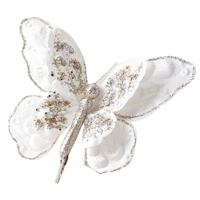 Имитация бабочки с зажимом для элегантных цветочных горшков или украшения