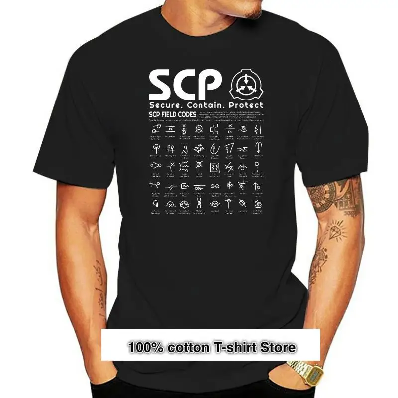 

Camiseta de Scp Field Codes para hombre, camisa informal de manga corta, 2022 algodón, directa de los hombres, verano, 100%