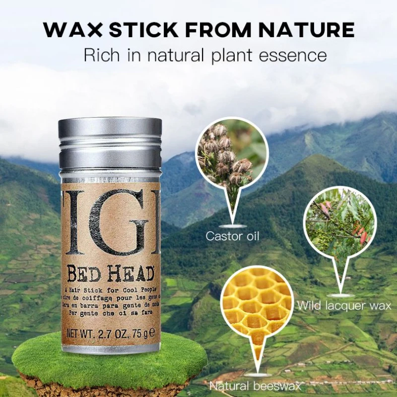 

Hair Wax Rod Fixed Broken Hair Cool Over Summer Soft Easy to Apply Hair Styling Products Hairstyle Lasting Without Deformation
