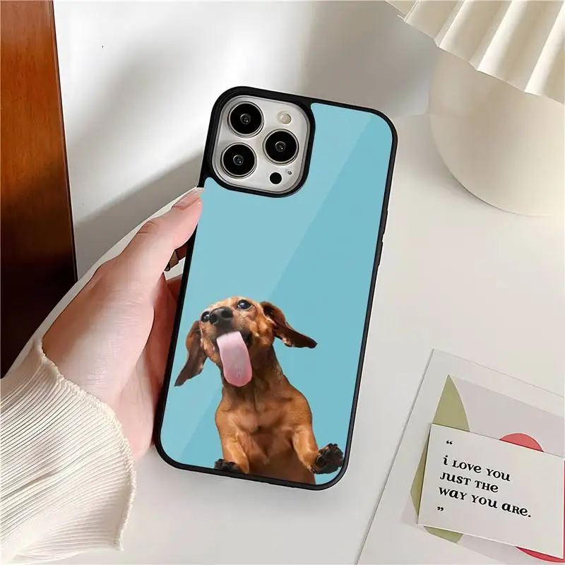 Чехол для телефона с собакой таксы Samsung S22 S7 S8 S9 S10 S20 S30 ULTRA Edge Plus Note 5 7 8 9 10 20 Pro