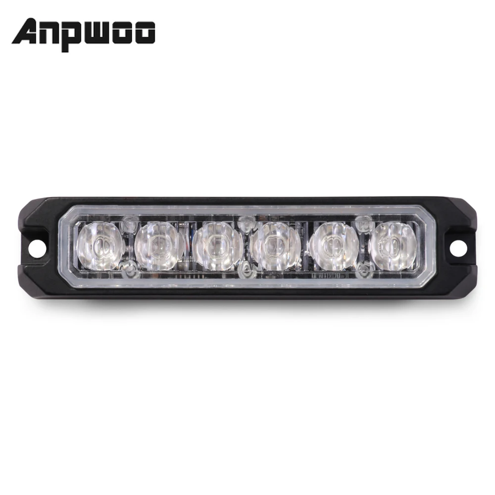 

ANPWOO Waterproof Strobe Light Led Flashing Light Car Synchronized Warning Light 12v Surface Mount Emergency Vehicle Lighting