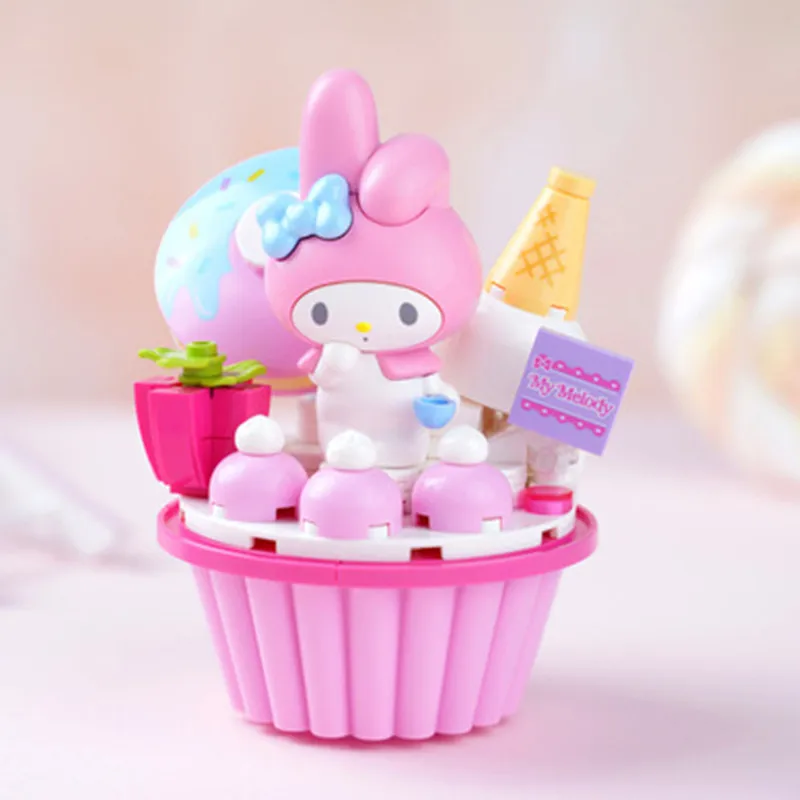 Sanrio аниме Hello Kitty My Melody Cinnamoroll Pompompurin Kuromi друзья строительные блоки кирпичи для