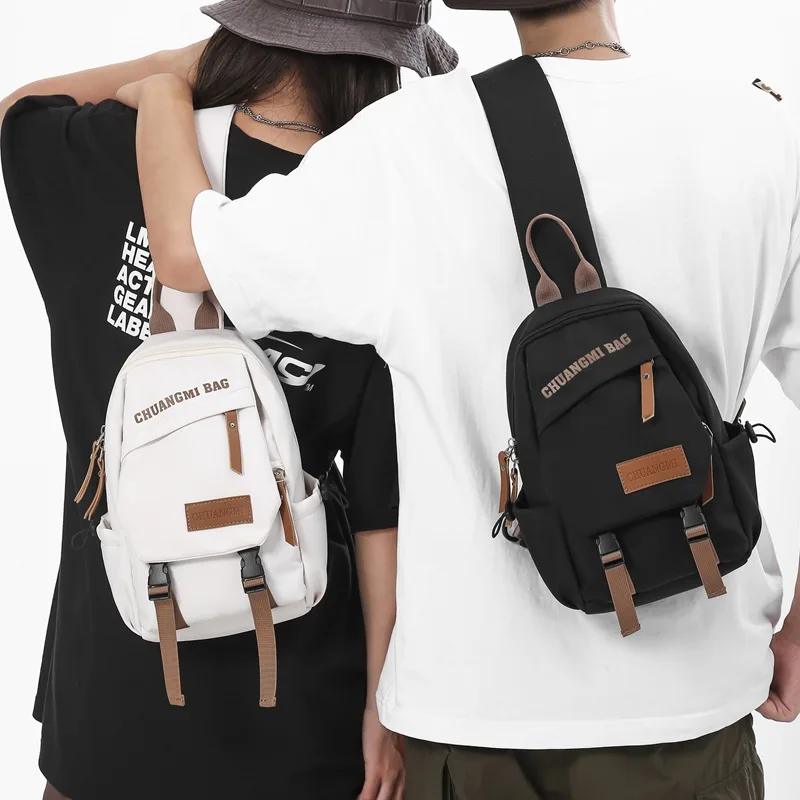 

Crossbody Bag for Men and Women's Chest Bag 2023 New Sports Trend Small Backpack Casual Shoulder Bag Large Capacity Bolso Mujer