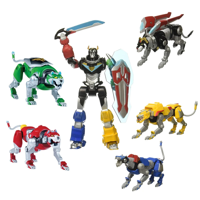Action Figure VOLTRON Super Ares King Kong Lion Deformation Robot Model Joint Movable Boy Toy Gift