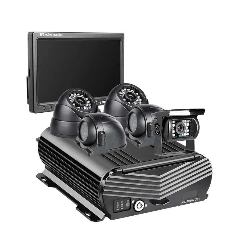 

8CH/Channel Vehicle Record Surveillance Kit AHD HDD 1080P MDVR With 7inch IPS VGA Monitor And 5 Cameras for Truck/Bus/RV/Vans