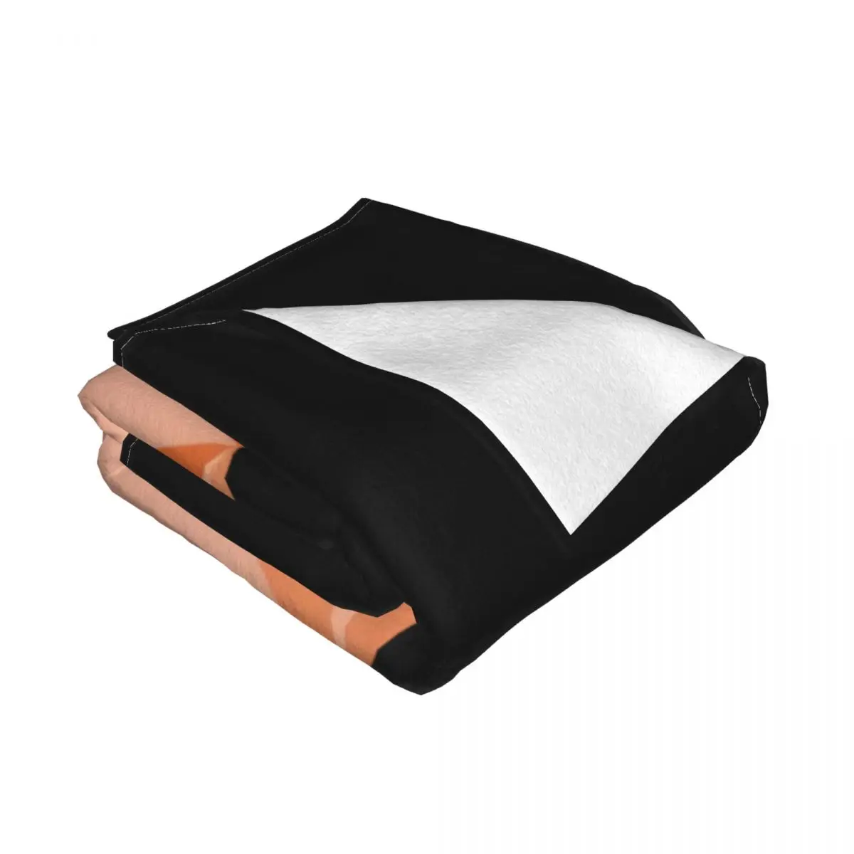 Одеяло из искусственного меха и микрофибры с изображением цифрового лисьего