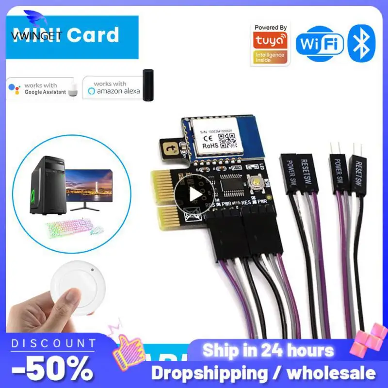 

Multi-function Computer Power Reset Switch Universal Pc Remote Control 433 Rf Tuya Wifi Computer Switch Smart House Pcie Card