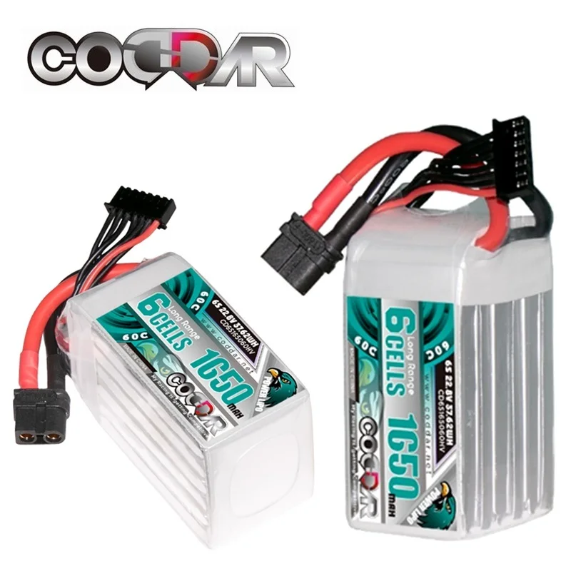 

MAX 120C CODDAR 6S 1650mAh 22.8V LiPo Battery XT60 Plug For RC Helicopter Quadcopter FPV Racing Drone Parts