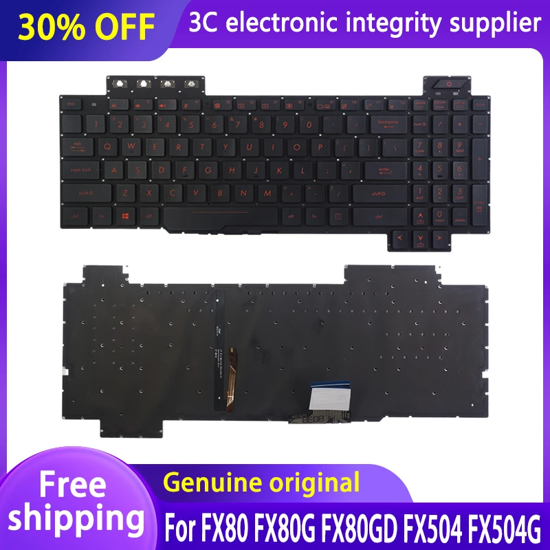 

NEW Keyboard For Laptop Backlit Keyboard For Asus TUF FX80 FX504 FX80G FX80GD FX504G FX504GD FX504GE Series Gamer Keyboard