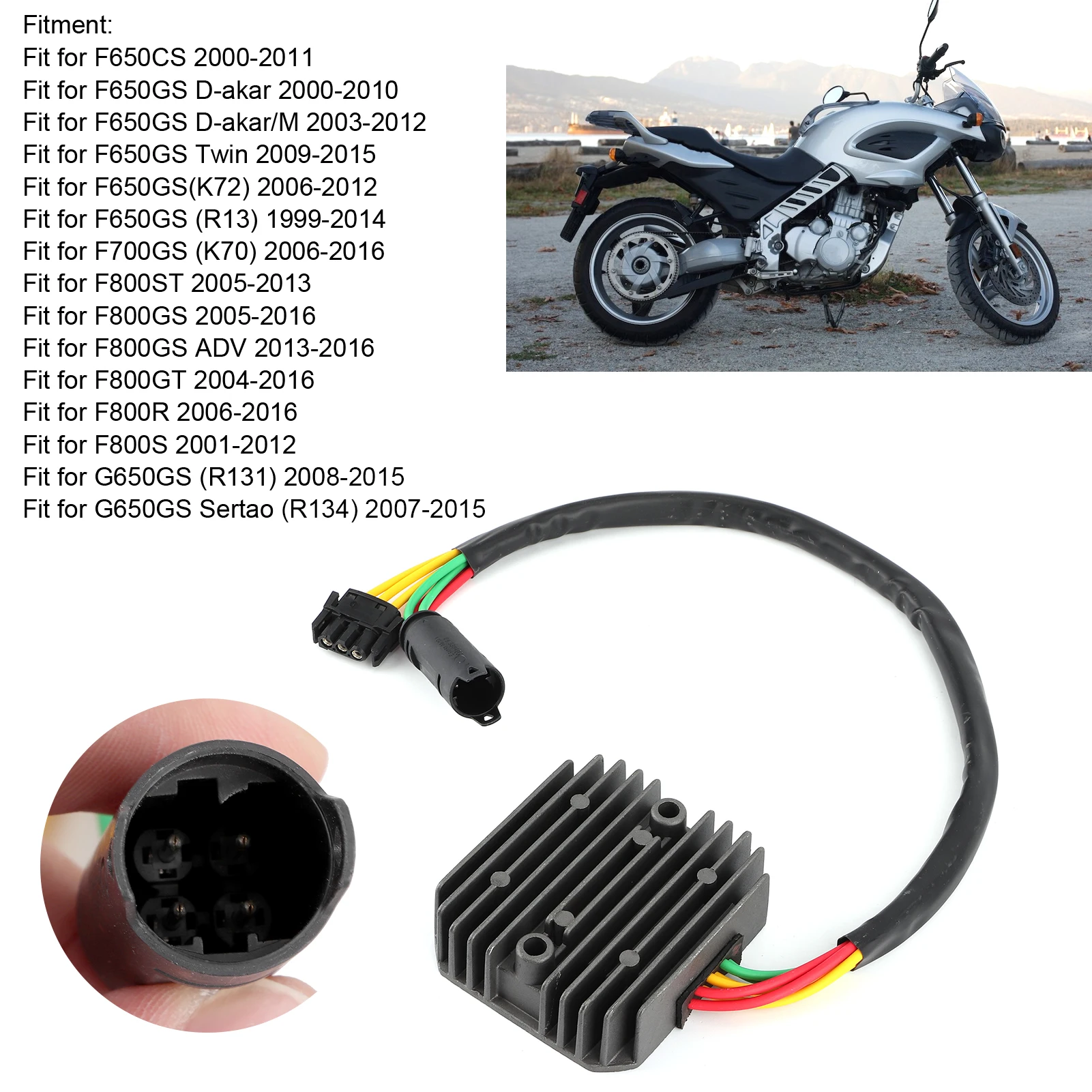 Регулятор напряжения мотоцикла Выпрямитель подходит для F650CS/F650GS D‑akar/F800ST/F800GS