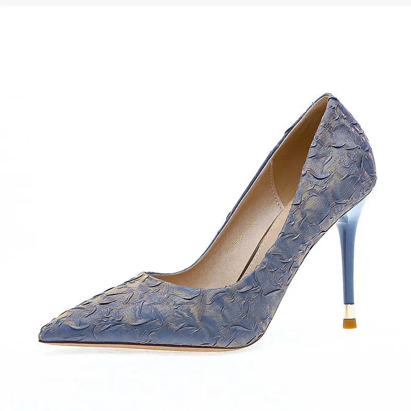 

Women Fashion Sweet High Quality Purple Stiletto Heels for Pumps Lady Cute Comfort Spring Heel Shoes Mujeres Tacones Altos G211