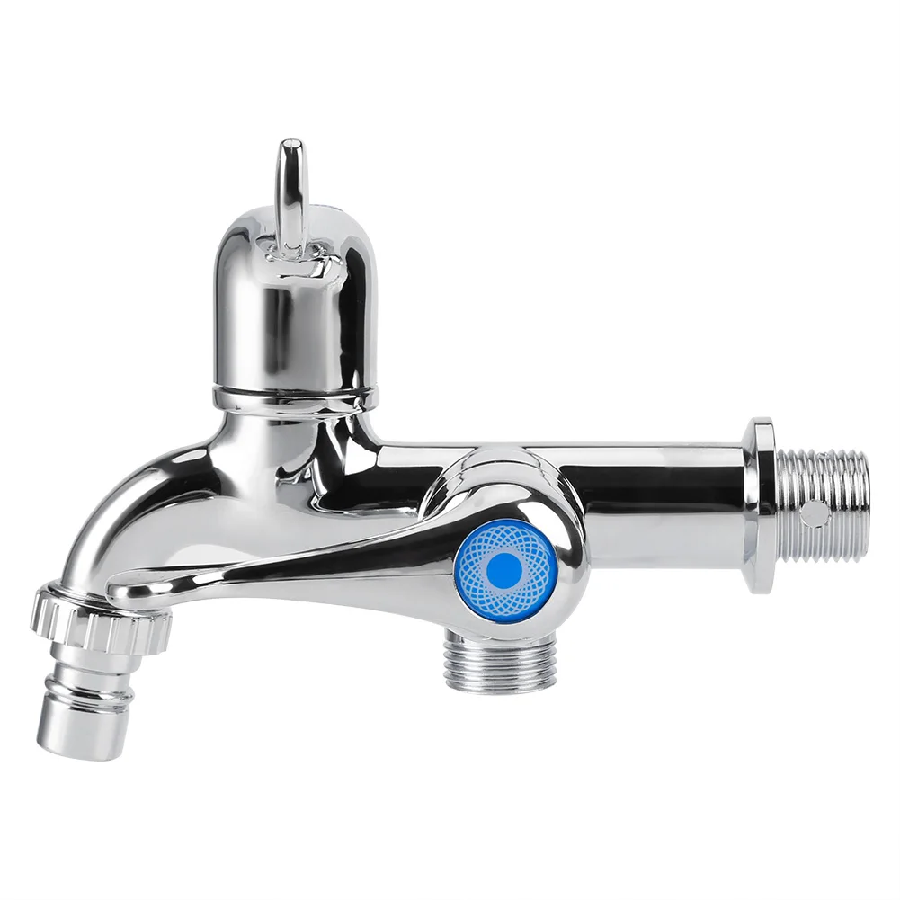 

ABS Washing Machine Faucet Sink Basin Water Tap with Double Spout&Handle G1/2 Tail Handle Laundry Laundry Laundry Laundry