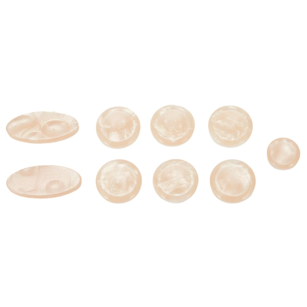 

9 Pcs Saxophone Key Buttons Inlays For Alto Tenor Soprano Sax Replacement Parts Sax Pearls Key Buttons Inlays Accessories