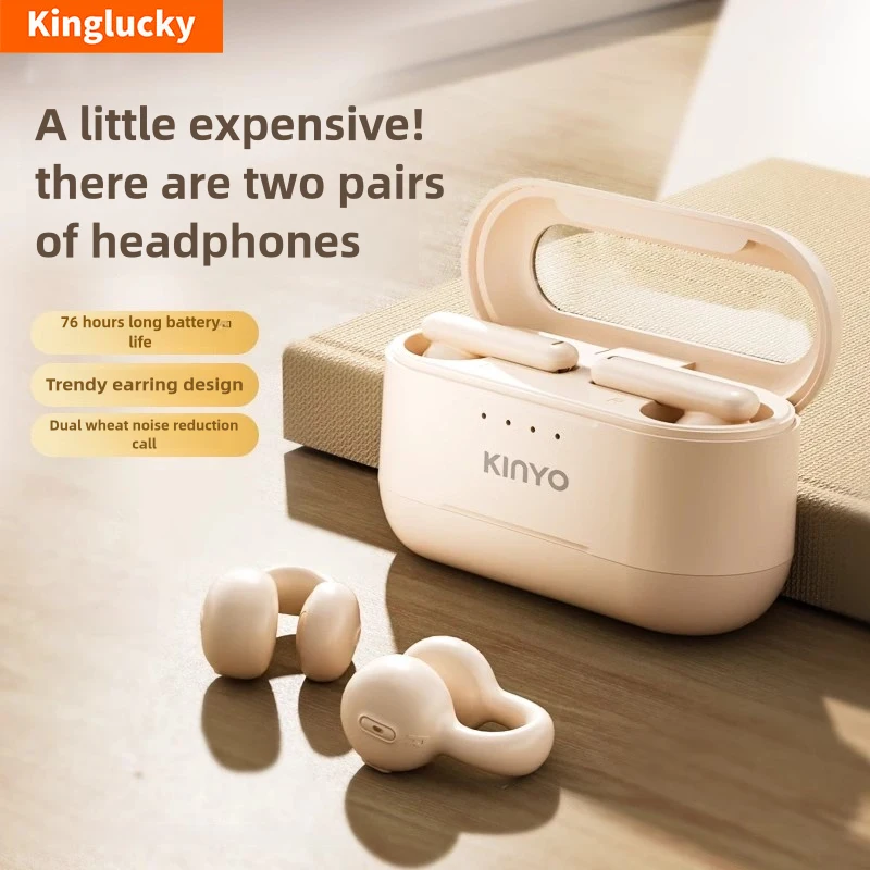 Двойные наушники Kinglucky i25 настоящие беспроводные Bluetooth5.4 с высоким временем