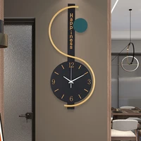 gold black free shipping wall clock big size bedroom unusual stylish wall watch outdoor silent creative saat interior design