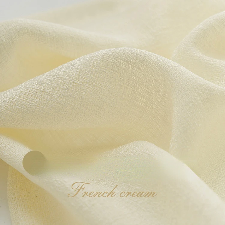 

Translucent and Opaque Cotton and Linen Thickening Gauze Curtain Simple Curtain Curtains for Living Dining Room Bedroom ZXZ