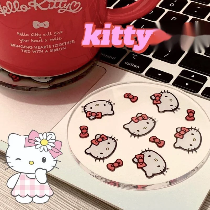 Новинка милая прозрачная подставка под горку круглый коврик для домашней и