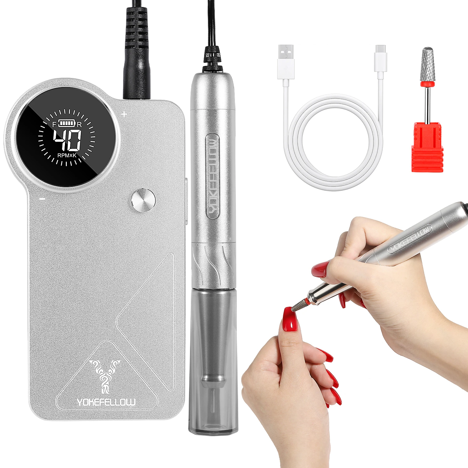 Аппарат для маникюра 40000 об./мин. бесщеточный