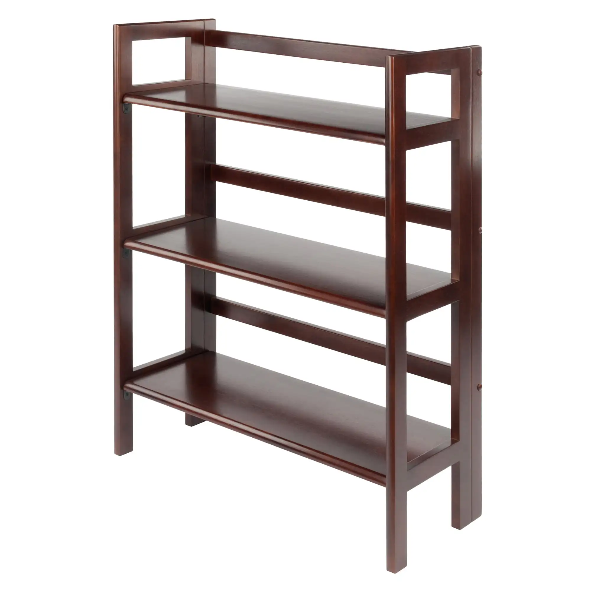 

Winsome Wood Terry 3-Tier Foldable Shelf, Stackable, Walnut Finish