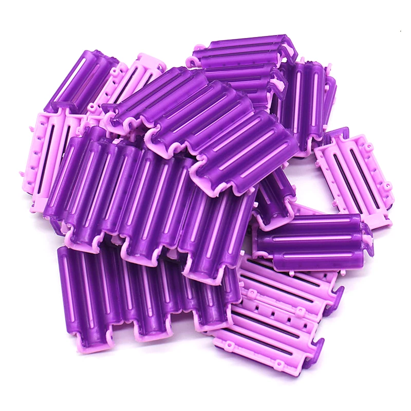 45Pcs Hair Rollers Curling Fluffy Clamps Wave Perm Rod DIY Bars Corn Clips Corrugation Hair Curlers Styler Women Styling Tools