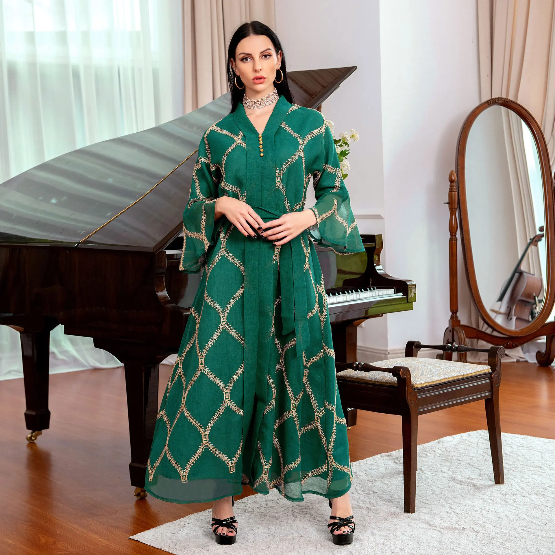 

Women Morocco Dress Muslim Abaya Plus Size Abayas Hijab Dubai Largos Turkey Islam Kaftan Robe Longue Musulmane Vestidos Ramadan