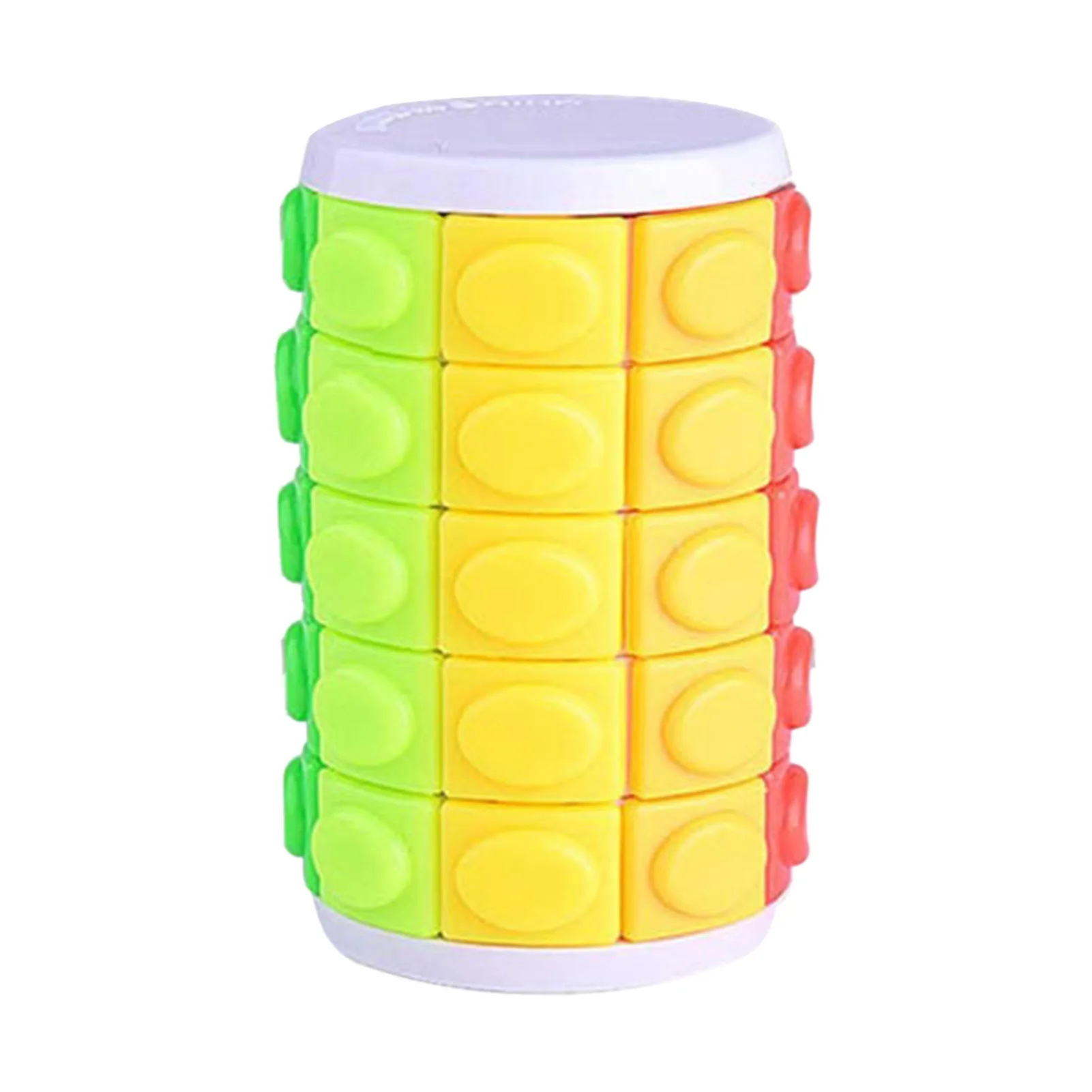

3D Rotate Slide Cylinder Magic Cube Colorful Babylon Tower Stress Relief Cube Kids Puzzle Toys For Children Adults Sensory Toys