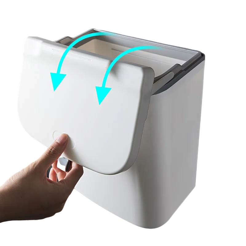 

Wall Mounted Hanging Trash Bin For Kitchens Cabinet Door With Lid Kitchen Trash Bins Garbage Cans place Bins Trash Can bedroom