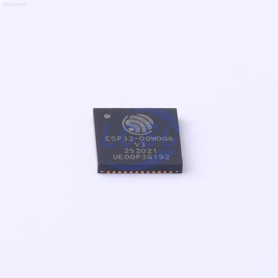 ESP32-D0WDQ6-V3 150 Мбит/с 2412 МГц ~ 2484 2 4 ГГц АЦП I2C I2S SDIO SPI PWM UART QFN-48-EP (6x6) ИС радиочастотного