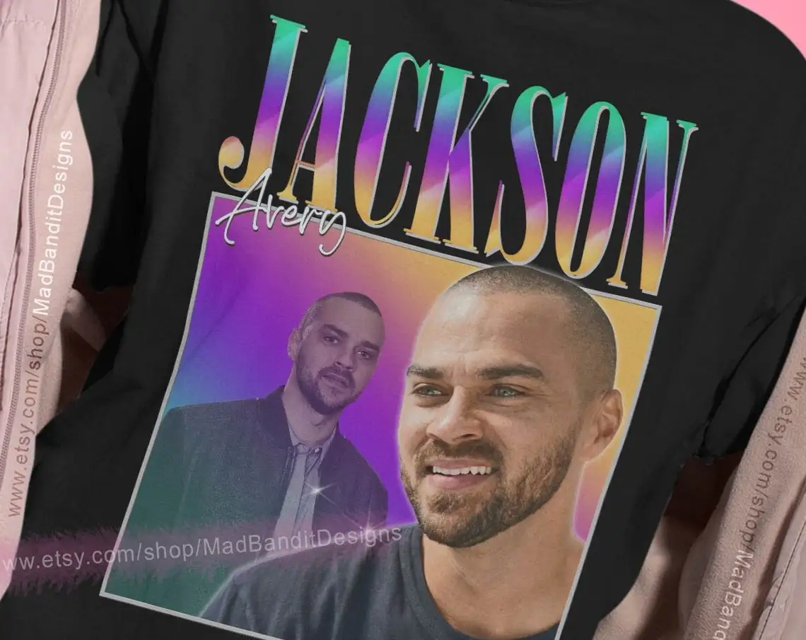 Рубашка Джексона Авери винтажная футболка с ретро-дизайном 70-е 80-е 90-е в стиле