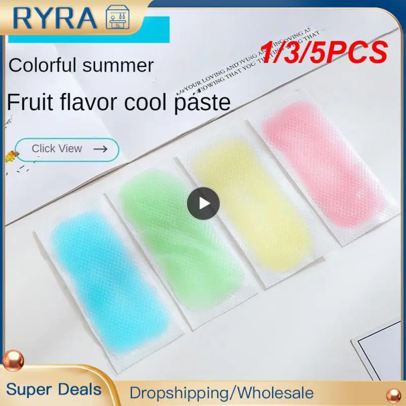 1/3/5 шт. охлаждающие наклейки с фруктовым вкусом